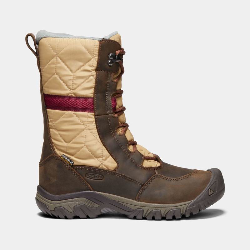 Botas De Nieve Keen Hoodoo III Tall Para Mujer Marrom/Amarillos - Botas Keen Mexico (639527-EAZ)